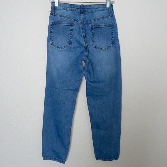 WILD FABLE cropped distressed ripped blue jeans in women’s size 00 - Picture 5 of 8